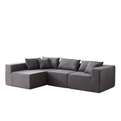 104-Inch Corduroy Modular L Shaped Sectional Sofa,Luxury Floor Couch