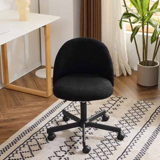 Candy Chair Armless Cute Desk Chair,Comfy Small Office Chair with