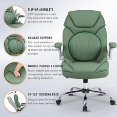 Modern Executive Office Chairs with Lumbar Support, 90-120° Rocking