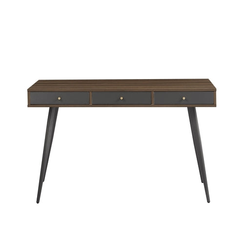 Mid Century Desk , Modern Writing Study Desk with Drawers,