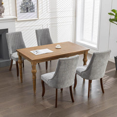 Velvet Dining Chairs Set of 4,Comfy Fabric Upholstered Accent Chairs