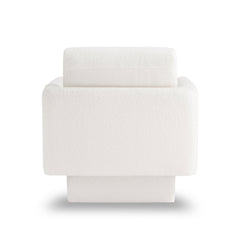 360° Modern Swivel Accent Chairs set of 2,30" W Teddy Sherpa Round