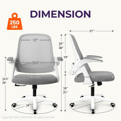 Office Desk Computer Gaming Chair with Ergonomic Lumbar Back Support