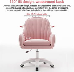 Home Office Chair Computer Chair with Mid-Back Upholstered Modern