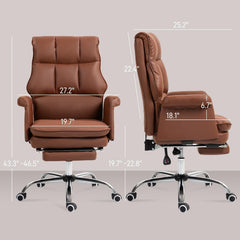 Executive Office Chair, PU Leather Ergonomic Office Desk Chair with