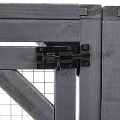 Outdoor DIY Cat House Catio with Double Enter Doors, Platforms, and