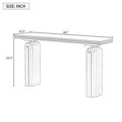 Chic, Elegant and Luxurious Acacia Veneer Console Table,Suitable for
