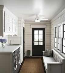 Fan Dempsey Low Profile Ceiling Fans with Lights and Remote, Flush