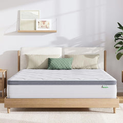 Queen Hybrid Mattress, 12 Inch, Pillow Top, Medium-Soft