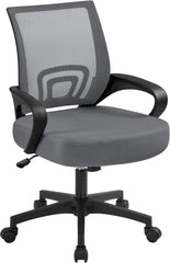 Office Chair Mid Back Executive Task Swivel Rolling Gaming Lumbar