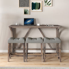 Bar Table Set With Power Socket, Bar Table And Chair Set, Suitable For