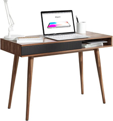 Office Desk Mid Century Modern Desk Writing Desk with Drawer Simple