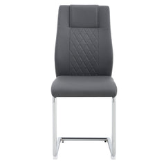 Modern Dining Chairs with Faux Leather Padded Seat Dining Living Room