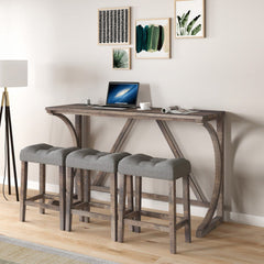 Bar Table Set With Power Socket, Bar Table And Chair Set, Suitable For