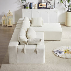 Modern Chenille Upholstered Sectional Sofa Couch Set,Modular 108' L