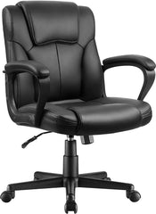 Executive Office Chair Swivel Task Seat with Ergonomic Mid-Back, Waist