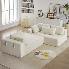 Modern Chenille Upholstered Sectional Sofa Couch Set,Modular 108' L
