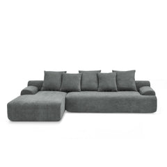 110.25x67'' Modern Upholstered L-Shape Sectional Sofa Couch, Modular