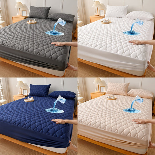 Luxury Quilted Waterproof Mattress Protector  Hypoallergenic