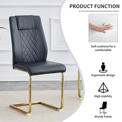 Table and chair set, modern and minimalist dining table, imitation