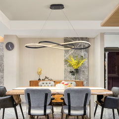Modern LED Pendant Light, Infinity Design Hanging Ceiling Fixture,