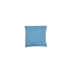 Denim Wash Muslin Pillow with Blanket Stitch 18 X 18