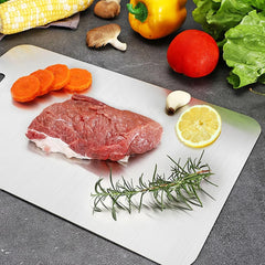 Knife-Friendly Cutting Board, Different Sizes Stainless Steel Cutting Board for Kitchen, 304 Steel Chopping Board Set