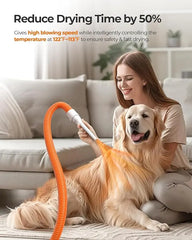 13kPa pet grooming vacuum kit cordless clipper dryer 3 air speeds smart thermostat low noise trimming drying for dogs cats