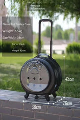 Pet suitcase, transparent cat bag, portable outdoor box, cat and dog Carriers Pet stroller, small pet suitcase