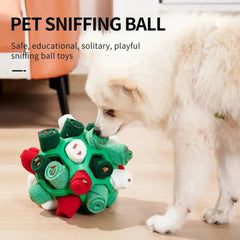 2pcs Dog Puzzle Toys Snuffle Ball Encourages Foraging Skills Training Cloth Strip with Hidden Food Interactive Dog ball Toys