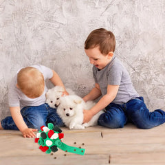 2pcs Dog Puzzle Toys Snuffle Ball Encourages Foraging Skills Training Cloth Strip with Hidden Food Interactive Dog ball Toys