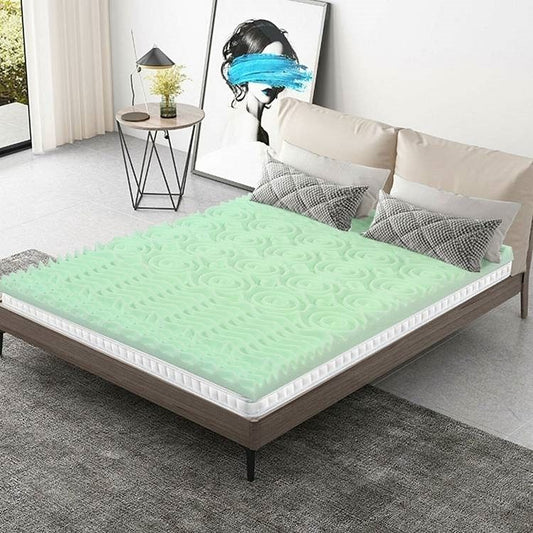 Full size 3-inch Thick Green Ergonomic Breathable Air Foam Mattress