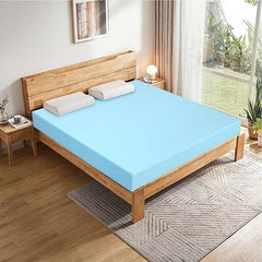 Full size 3-inch Thick Gel-Infused Air Foam Mattress Topper in Light