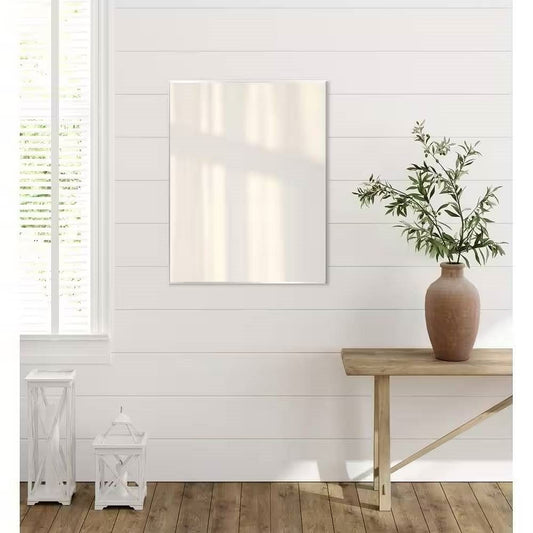36-in x 30-in Flush Mount Bathroom Wall Mirror - Hang Vertically or