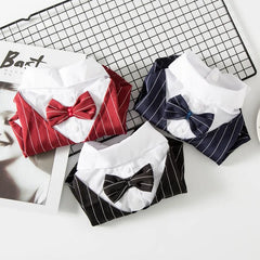 Pet Formal Shirt Dog Clothing Prince Wedding Party Suit Tuxedo Bow Tie Puppy Clothes Coat Spring Summer Costume