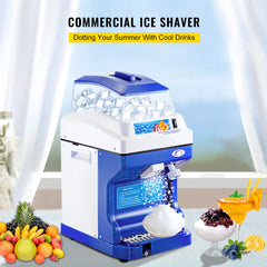 SucceBuy 120/200KG/H Electric Ice Shaver Branch Crusher Chopper Smoothie Blender Granizing Machine Shredder Snow Cone Cube Maker