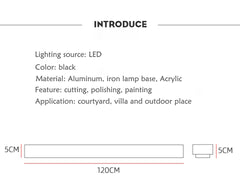 LED Outdoor Wall Light Modern Waterproof IP65 villa Porch Garden patio exterio Wall Lamp Rainproof in front of garage door Lamp