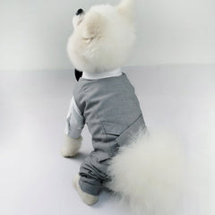 Gentleman Dog Clothes Wedding Party Suit Formal Shirt Jacket For Small Dogs Pet Outfit Halloween Christmas Costume