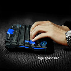 Wireless 2.4Ghz Gaming Keyboard + Mouse Combo Waterproof Optical Multimedia USB Mechanical Set Gamer игровая клавиатура