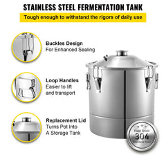SucceBuy 20L30L50L70L Alcohol Distiller Machine Beer Brewing Equipment DIY Wine Moonshine Apparatus Dispenser Kit Home Appliance