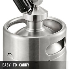VEVOR 2L Cold Brew Coffee Maker Stainless Steel W/ Convenient Faucet Sanitary Corrosion-Resistant Easy to Carry Outdoors Home