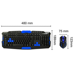 Wireless 2.4Ghz Gaming Keyboard + Mouse Combo Waterproof Optical Multimedia USB Mechanical Set Gamer игровая клавиатура