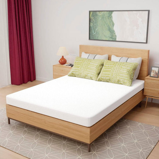 Queen size 5-inch Charcoal Infused Memory Foam Mattress with Removable