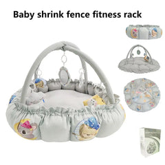 Toddler Play Mat Activity Gym 5-In-1 Toddler Activity Gym Center With Toys Enlarged Thick Fence Plush Play Blanket For Kids