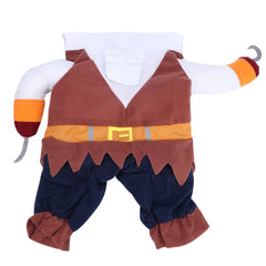 Polyester Cute Durable Pet Halloween Clothes Pirate Funny Costume Dress Up for Cats Dogs