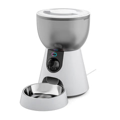 4L New 2.4G 5G HD Camera with Timer Voice Smart Automatic Pet Feeder for Cats and Dogs WiFi Smart Dry Food Feeding Bowl