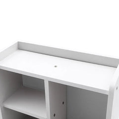 White Nightstand with 3 Drawers, Bedside Table Organizer for Bedroom & Living Room