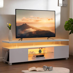 LED TV Stand TV Stands for Living Room Modern TV Stand with Storage for 65/70/75 inche TVs Entertainment Center
