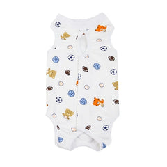 Pet Cat Weaning Suit Cotton Clothes for Small Dogs Cat Vest Jumpsuit Anti-licking After Surgery Recovery Care Suit Kitten Outfit
