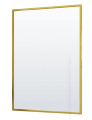 Rectangle Wall Mirror,Aluminum Frame Vanity Mirror for Entryway, Living Room, Bedroom Bathroom, Hangs Horizontally or Vertically